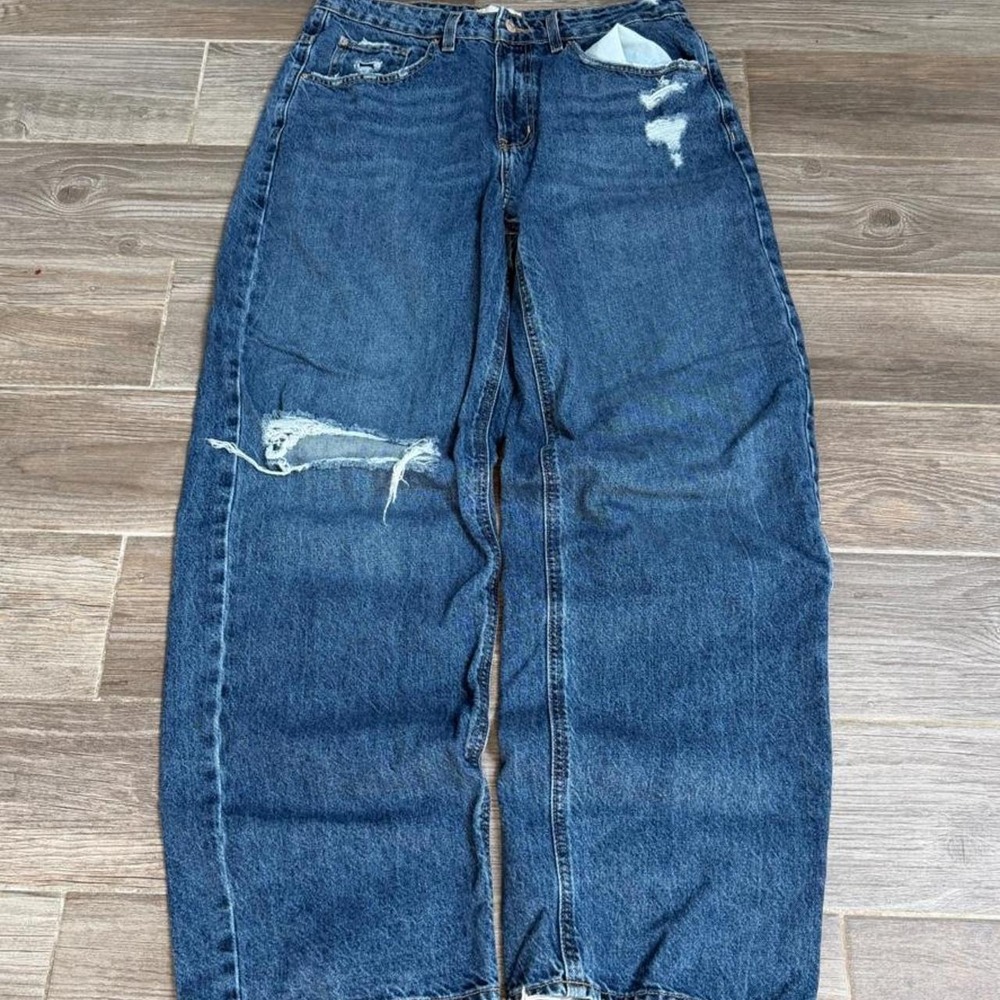 BDG Jeans Tapered Baggy 32x31 Blue Distressed Y2K Denim Streetwear